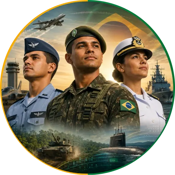 Militares da Aeronáutica, do Exército e da Marinha