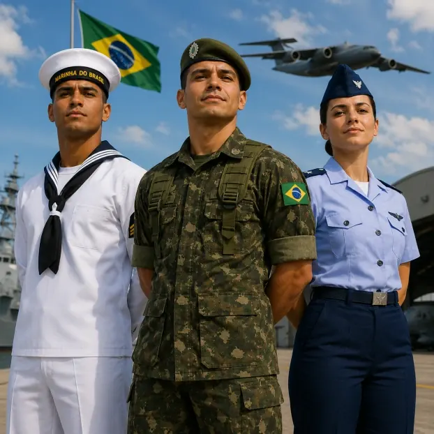 Militares da Marinha, do Exército e da Aeronáutica